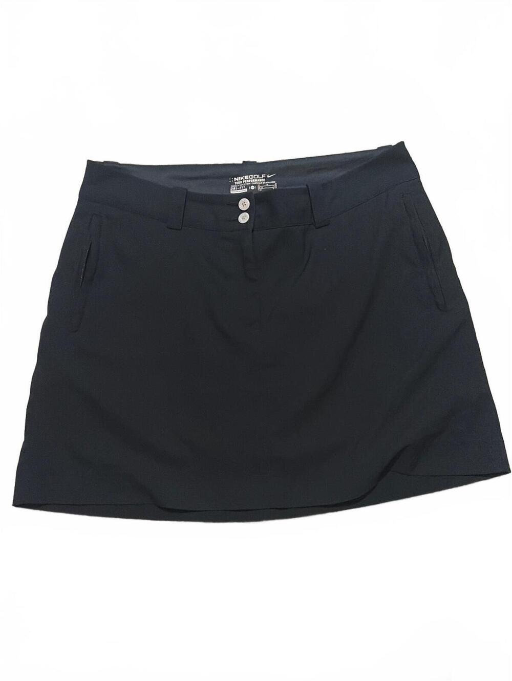 Nike Golf Black Women's Golf Skort with Dual Button Closure and Side Pockets